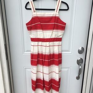 Red and white sundress